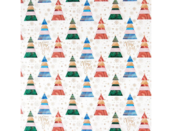 Бумага упаковочная «Стильные елки»