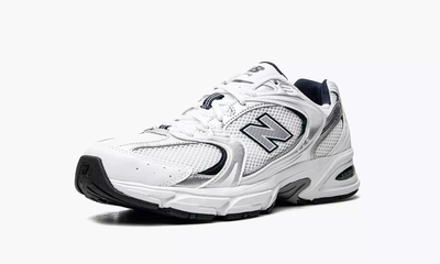 New Balance 530 White Silver Navy женские