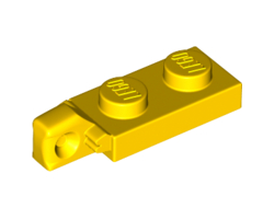 Hinge Plate 1 x 2 Locking with 1 Finger on End without Bottom Groove, Yellow (44301b / 4183041 / 4295303 / 4588025 / 6266234 / 6411797)