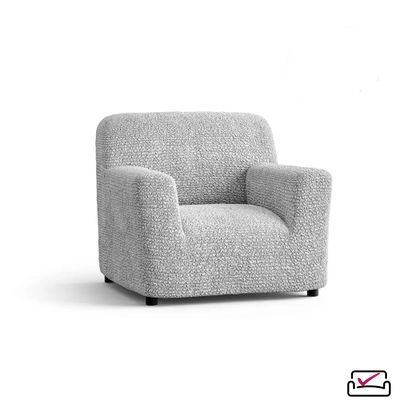 Чехол на кресло Верона Жемчужный. Защита мягкой мебели от животных. ИТАЛИЯ