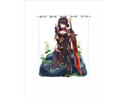 Шторы в ванную Genshin Impact, Геншин Импакт