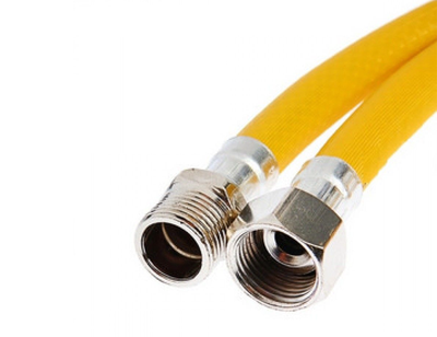Шланг для газа ПВХ армированный 1/2", желтая, L-1,8м, г/ш