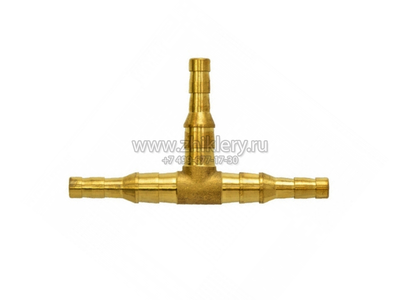 Штуцер тройник для шланга 6/9