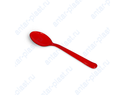Ложка пластиковая красная 18 см ПРЕМИУМ (50 шт.)