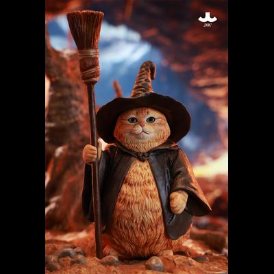 Котик-волшебник (рыжий) - Коллекционная фигурка 1/6 Wizard Cat (JXK-CS02А) - JXK