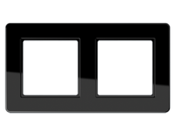 Jung AF582BFSW рамка 2 пост, цвет блестящий черный