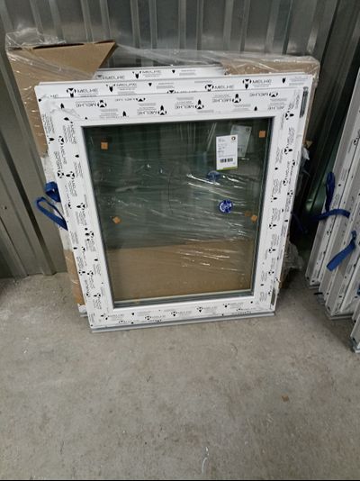 0010-Окно ширина 600 высота 750. Профиль Melke 60 , 32 стеклопакет, ПОВОРОТНО - ОТКИДНОЕ (ПРАВОЕ)