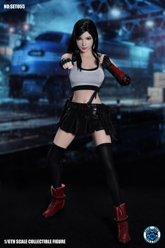 Тифа Локхарт (Final Fantasy VII) Коллекционная ФИГУРКА 1/6 scale Fantasy Fighting Goddess (SET055) - КОМПЛЕКТ БЕЗ ТЕЛА - SUPER DUCK