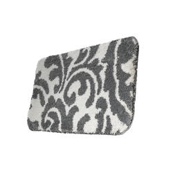 Бело-серый коврик с узором в прихожую или примерочную