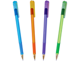 Ручка шариковая MunHwa &quot;MC Gold LE&quot; синяя, 0,5мм, грип, корпус ассорти