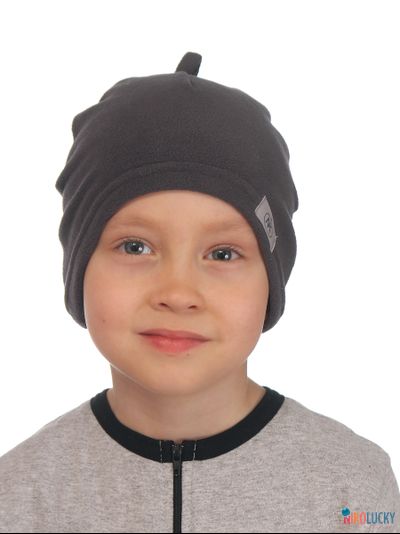 Шапка м35ф17, цвет темно-серый р. 48-50