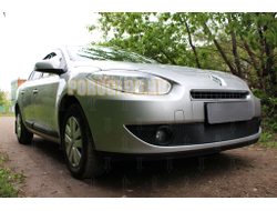 Защита радиатора Renault Fluence I 2009-2013 black верх