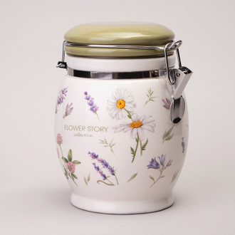 Банка "Цветочная история" 11,5*15 см 750 мл