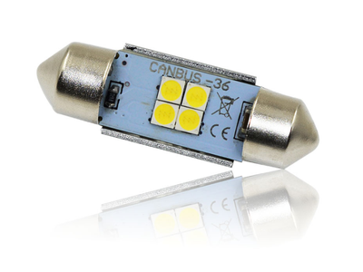 Светодиодная лампа C5W 3030-4SMD-36MM CanBus 5000K 4W 12v, 1шт