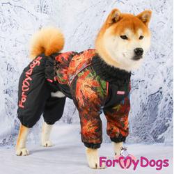 Комбинезон Листья черный