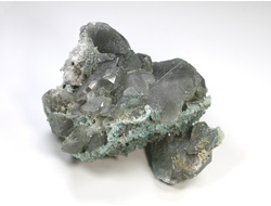 Кальцит, включения других минералов, Белореченское месторождение, Адыгея, Северный Кавказ, Россия (80*70*70 мм, вес: 214 г) №23838