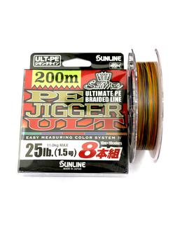 Шнур SUNLINE PE JIGGER ULT 200M 8x multicolor 1.5