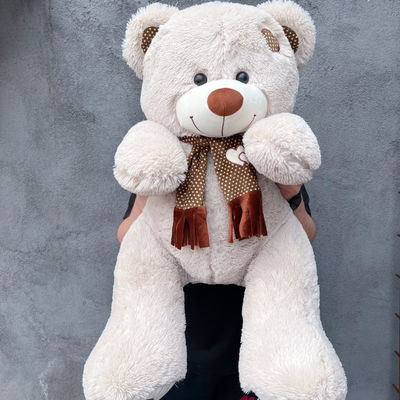 Плюшевый медведь 120 см латте Тони