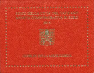 2 евро Святой год милосердия, в буклете. Ватикан, 2016 год