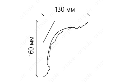 Карниз орнаментальный S201K2