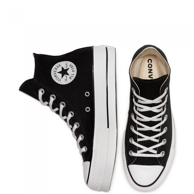 Кеды Converse All Star Lift черные высокие на платформе