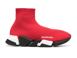 Кроссовки-носки Balenciaga Speed 2.0 красные