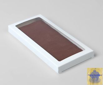 Коробка под плитку шоколада, 180*90*14 мм белая