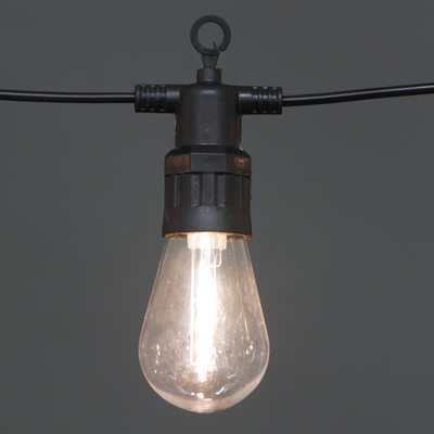 Гирлянда Лампочки тёплый свет 5м уличная