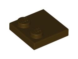Tile, Modified 2 x 2 with Studs on Edge, Dark Brown (33909 6347604)