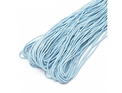 шнур эластичный (резинка) 2 мм, цвет голубой