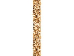 Цепочка Лисий хвост собранный из красного золота 585 пробы на заказ