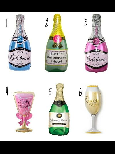 шар с гелием 64-86 см серия шампанское (на выбор)