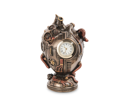 Модель № WS-1070: Часы настольные в стиле Стимпанк «Сердце»