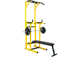 Напольный турник 5 в 1: Турник, Брусья, Пресс, Скамья, Держатель штанги (TN-003c)