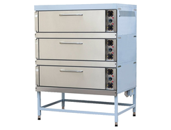 Шкаф пекарский ONEGA ШПЭНМр-3 П с парогенератором (фронт и двери из нерж. стали)