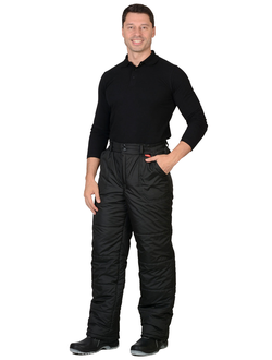 Брюки утепленные "ЕВРОПА" черные