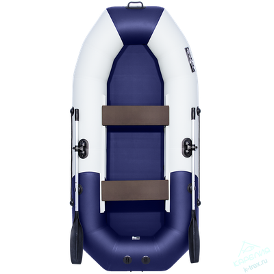 Лодка ПВХ Мастер Лодок Таймень NX270 &quot;Комби&quot; Св.Серый / Синий
