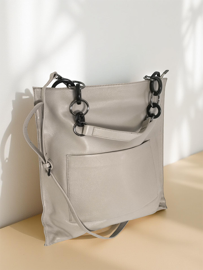 (АРТИКУЛ: 10110/1) СУМКА ЖЕНСКАЯ, БОЛЬШАЯ, НАТУРАЛЬНАЯ КОЖА, БЕЖЕВАЯ, ЧЕРЕЗ ПЛЕЧО