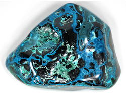 Хризоколла, Малахит, полировка, Конго (110*82*28 мм, 352 г) №28661