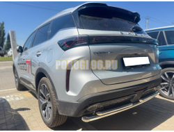 Защита заднего бампера двойная Папа Тюнинг d60/42 для Chery Tiggo 7L 2025-