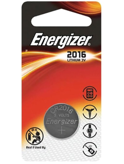 Батарейка CR2016 3B литиевая Energizer в бластере 1 шт.