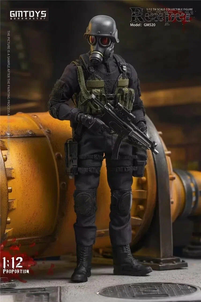 Ханк, лидер USS Alpha Team (Resident Evil, Обитель Зла) - Коллекционная фигурка 1/12 Reaper (GM520) - Gmtoys