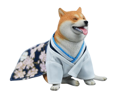 Сиба-ину в кимоно - Коллекционная ФИГУРКА 1/6 scale Shiba Inu (JXK207A) - JXK