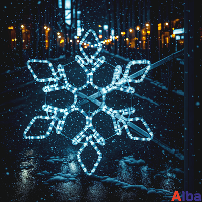 Светодиодная консоль Снежинка, 1м