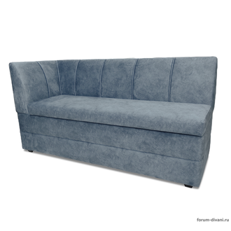 Кухонный ДИВАН "ФОРУМ-8" с боковой спинкой, Серый Левый