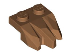 Plate, Modified 1 x 2 with 3 Claws / Rock Fingers, Medium Nougat (27261 6372265)