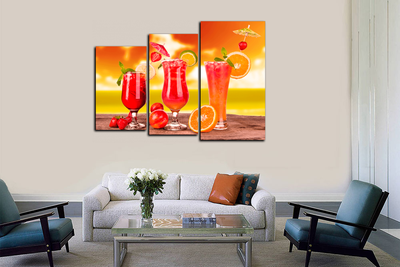 Модульная картина "Экзотический напиток"