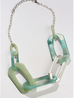 Украшение из акрила  "ЦЕПИ" голубое