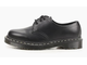 Полуботинки Dr. Martens 1461 черные с белой строчкой