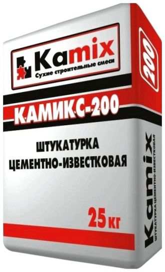 Камикс-220 штукатурка для машинного и ручного нанесения цементная 25кг